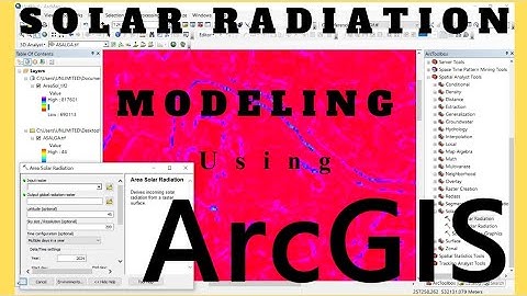 Solar Radiation Modeling using ArcGIS