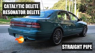 Nissan Cefiro a32 Straight pipe (Catalytic delete, Resonator delete)