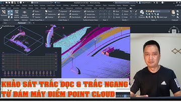 CIVIL 3D: Vẽ trắc dọc, trắc ngang từ đám mây điểm/ Make profile & cross section from Point Clouds
