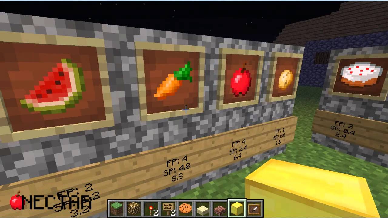 Minecraft Food Saturation Chart