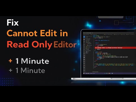 Error Solved: Cannot Edit in Read Only Editor | VS Code Problem Fixed (2025) | Code Agency