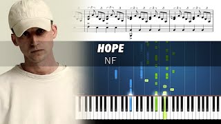 NF - HOPE - Epic Piano Tutorial with Sheet Music