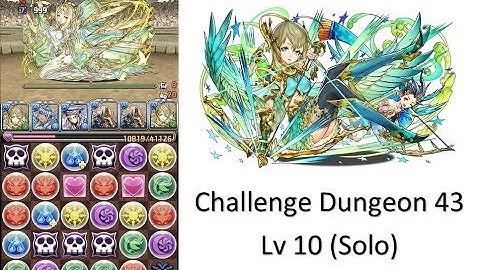 [Puzzle & Dragons] Challenge Dungeon 43 lv 10 (Solo) - Meridionalis