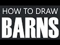How To Draw A Barn - Small Livestock Barn / Tool Shed Drawing How To Draw A Barn - Small Livestock Barn / Tool Shed Drawing