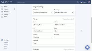 How to Change Your Time Zone, Currency, and Website URL