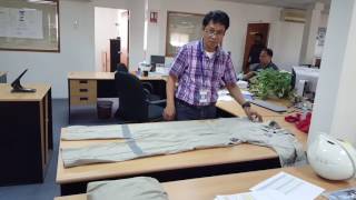 How to fold a coverall