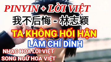 TA KHÔNG HỐI HẬN - LÂM CHÍ DĨNH | PINYIN + LỜI VIỆT《我不后悔 - 林志颖》| Nhạc Hoa Bất Hủ Thế Hệ 8X 9X