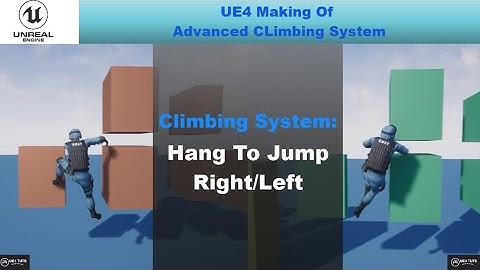 UE4 Climbing System-Hang To Jump Right/Left-#UE4Tuts#Part_12