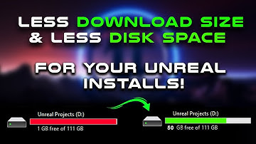 Less download size and storage space for your unreal installs !