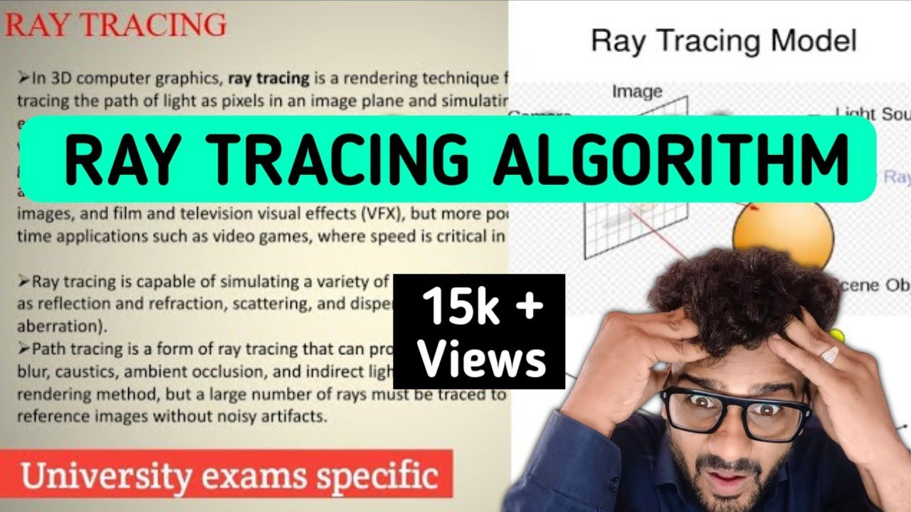 Ray Tracing Algorithm in computer graphics | Lec-55 - YouTube