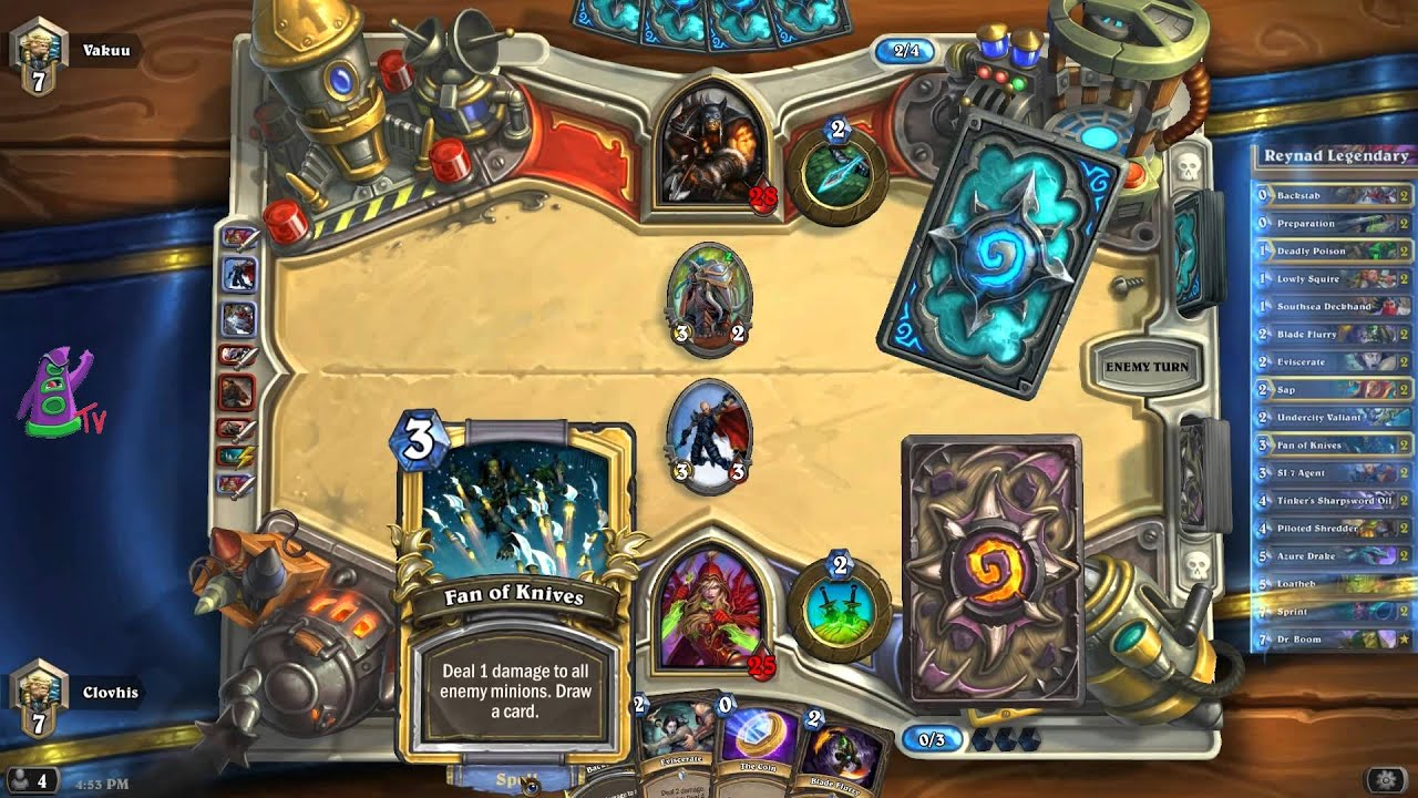 [Hearthstone] Legendary Rogue por Reynad [TGT] - YouTube
