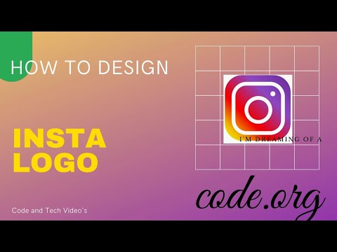 How To Design Instagram Logo in Artist Lab Code.org #code#code.org#Instagram_logo#