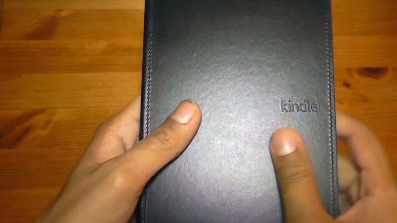 Kindle Leather Case Unboxing & Review YouTube