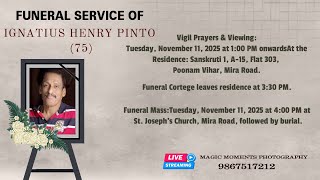 Funeral Service Of Ignatius Henry Pinto 75