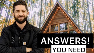 DIY A-Frame Tiny Cabins - TOP Questions Answered! 🔥
