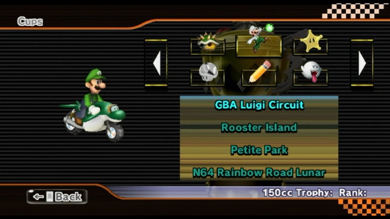 Mario Kart Wii Custom Tracks - Fire Luigi Cup