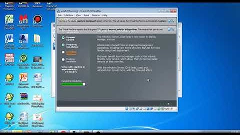Hướng dẫn cài server 2003 trên VirtualBox
