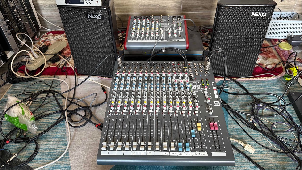 Mixer Allen heath zed16fx bãi Anh Quốc có effecf