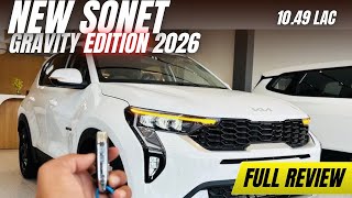 Kia Sonet Gravity Edition 2026: HTK+ Variant Mein Top Model Wale Features! 😱 | Explore The Real