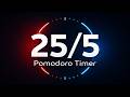 2 Hour Pomodoro (25/5) — Soft Jazz Focus Session for Deep Work