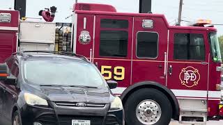 Fire Engine and Ambulance at Pleasant Grove Foodland 5-17-25