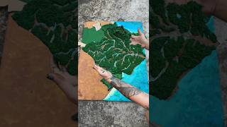 FIZ O AMAZONAS e ficou o mais lindo 💚 #relevo #mapa #maquete #brasil #amazonas #manaus #escola FIZ O AMAZONAS e ficou o mais lindo 💚 #relevo #mapa #maquete #brasil #amazonas #manaus #escola