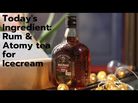 Lets Make Icecream With Rum Atomy Slimming Tea Rum Icecream With Review Youtube