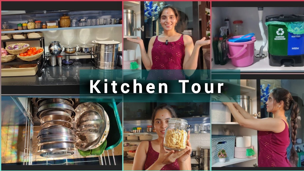 Kitchen Tour Part 2 || See How I Organized the Kichen 🧿 #nimmaashwini #benatural #kichen