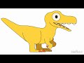 Dino Bash Style Nanotyrannus Drawing Progress 