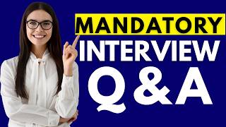 Top 25 Mandatory Interview Questions and Answers
