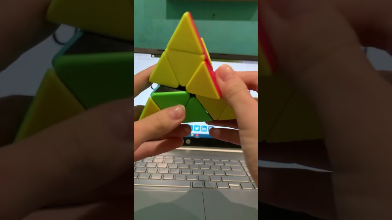 The goal is less than 20 seconds . Rubik's Cube 3x3🔴🟠🟡🟢🔵🟣