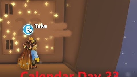 CHRISTMAS CALENDAR DAY 23, FREE GIFT! WINTER UPDATE IN ADOPT ME ROBLOX 2021