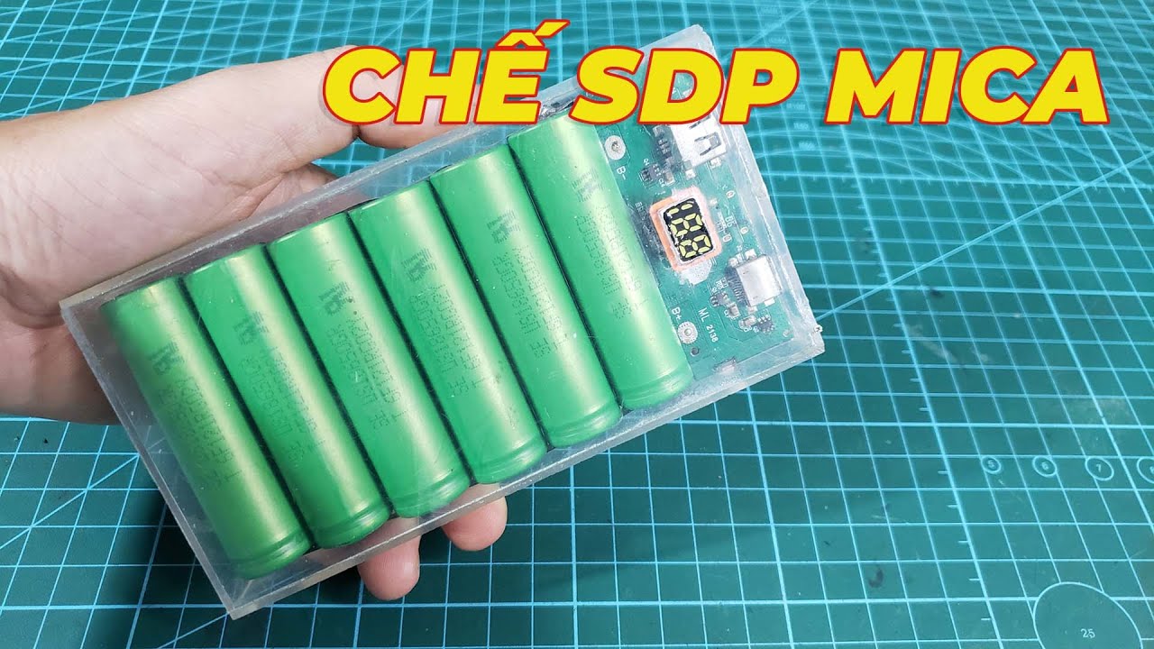 Cách chế Sạc Dự Phòng Pin SONY Khủng, Giá Chưa Tới 100K 