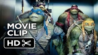 Teenage Mutant Ninja Turtles Official Movie CLIP  The Elevator (2014)  Ninja Turtle Movie HD