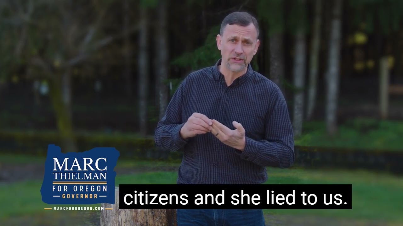 Marc Thielman Candidate for Oregon Governor addresses medical tyranny
