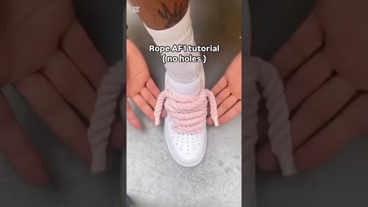 How to put Rope Laces on Air force 1 (Best Way) 