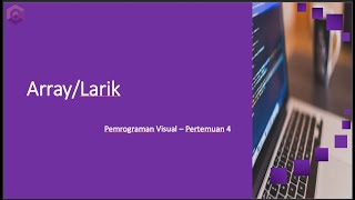 Pemrograman Visual - Pertemuan 4