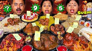 LUCKY NUMBER CHALLENGE - FUCHKA, NOODLES, PIZZA, EGGROLL,CHILI MOMO STREET FOOD EATING CHALLENGE screenshot 2