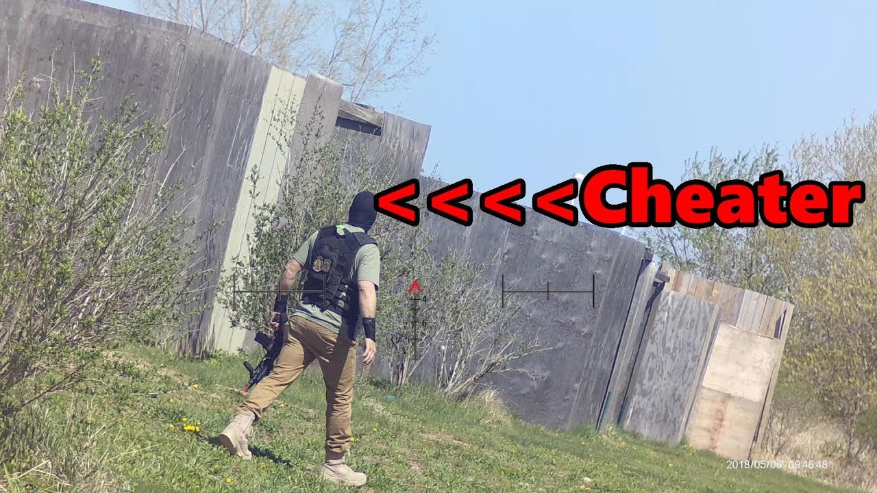 Black ops Airsoft: Punishing a cheater!!!