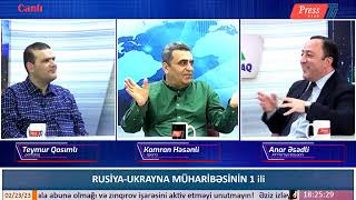 Teymur Qasımlı Pressklub Tv qonaqı olub (23.02.2023).