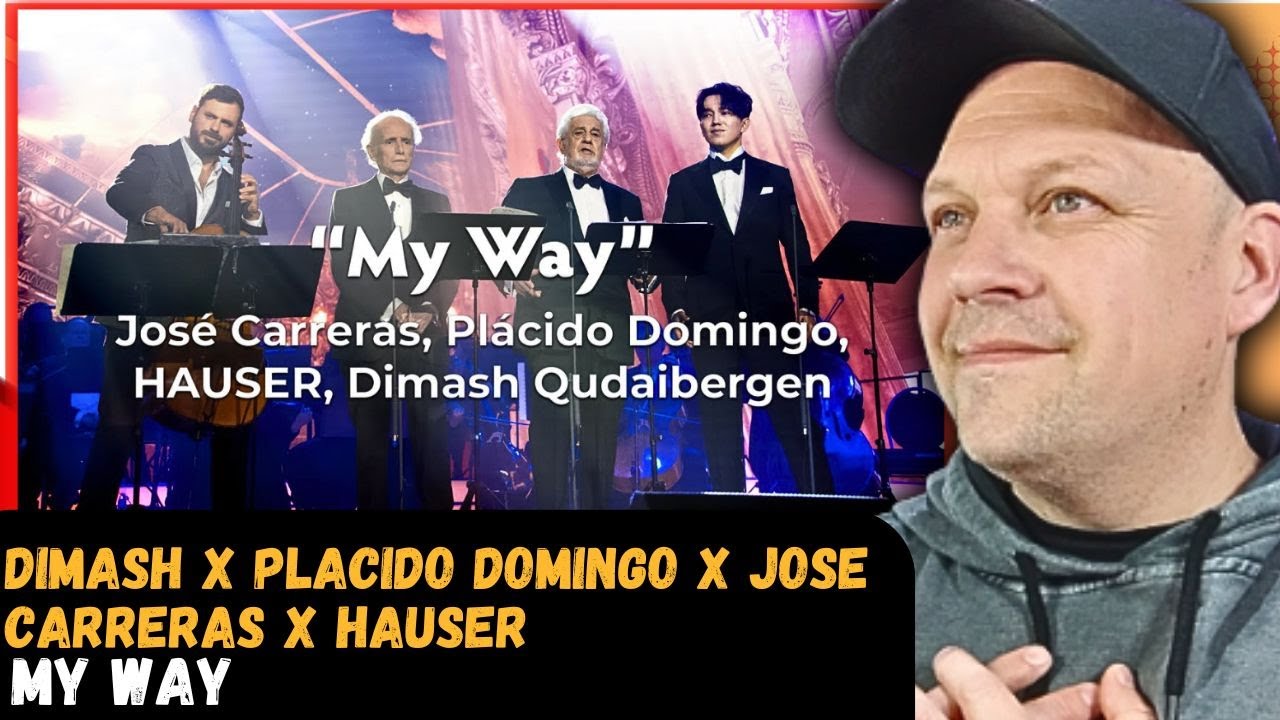 DIMASH With An INCREDIBLE Performance of MY Way Ft. Placido Domingo, Jose Carreras & Hauser