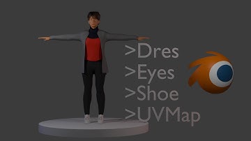 Modeling Female Characters With Blender Part 4 Dress and Eyes Final (Timelapse)