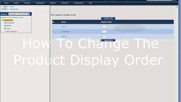 How to Change Entity Display Orders in AspDotNetStorefront