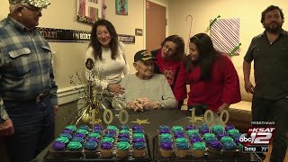 World War II veteran celebrates 100th birthday