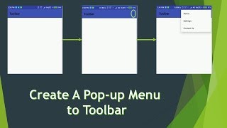 Add Popup Menu to Toolbar