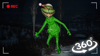 VR 360° I Found GRINCH at night in real life! Happy New Year 2023