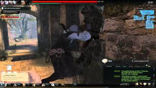 Vindictus: Kicking a Gnoll against a wall