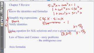 ch 5 review precalculus