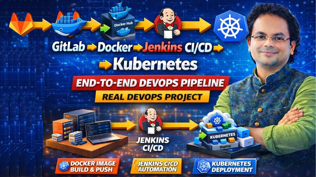 GitLab → Docker → Jenkins CI/CD → Kubernetes | LAB-6 | Real DevOps ...