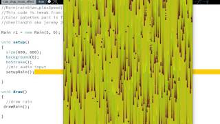 Rain Drop with audio react